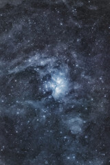 Stunning View of the Pleiades Cluster Surrounded by Cosmic Dust - The Seven Sisters Dancing in the Sky