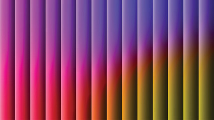 Colorful vertical gradient stripes blending pink, purple, blue, and yellow tones. Modern abstract background perfect for web design, posters, presentations, and digital art projects.