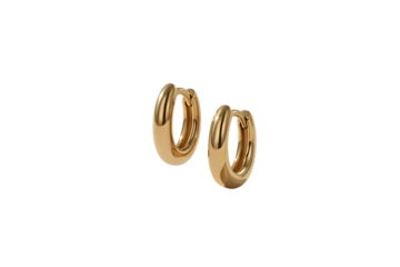Elegant gold hoop earrings, a classic accessory for a touch of refined style.