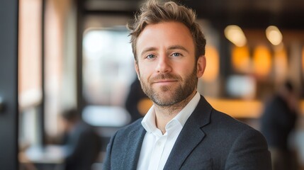 Fototapeta premium Businessman leverages fintech platforms for smarter payments.