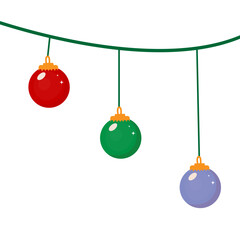 Vector of ornament Christmas tree