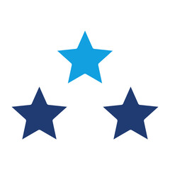 Obraz premium Stars Blue Color Icon