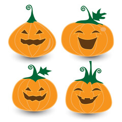 Funny smiling pumpkin for Halloween