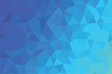 Bright blue polygon abstract background with cool gradient tones, ideal for modern web design, digital art, and branding visuals. Sleek low poly geometric texture adds clean depth. Perfect for posters