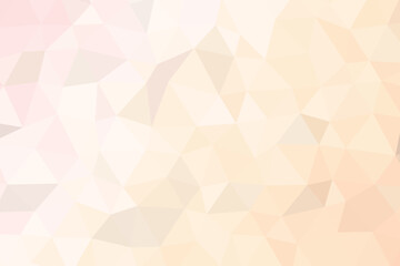 Soft beige polygon abstract background with light pastel gradient tones, perfect for modern web design, branding, and digital art. Elegant low poly geometric texture adds minimal sophistication. Ideal