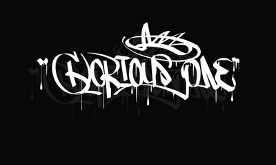 GLORIOUS ONE graffiti tag style design