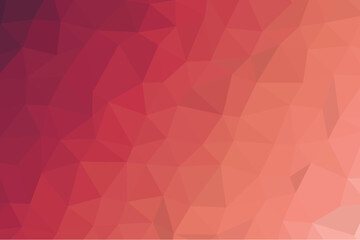Warm red polygon abstract background with soft gradient tones, ideal for web design, branding, and modern digital art. Elegant low poly geometric pattern enhances creative visuals. Perfect for posters