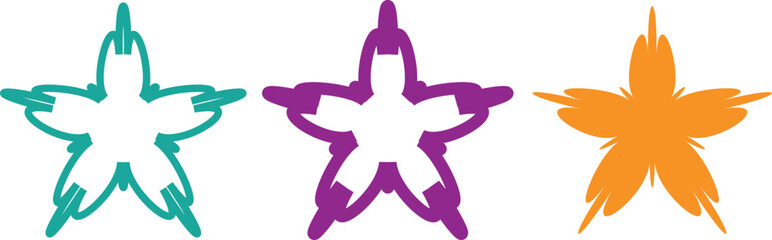 Vintage Flower Silhouette Vector Set – Hand-Drawn Floral Elements, Geometric Frames, and Modern Pattern Illustrations for Creative Projects