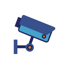 Colorful CCTV security camera Vector illustration