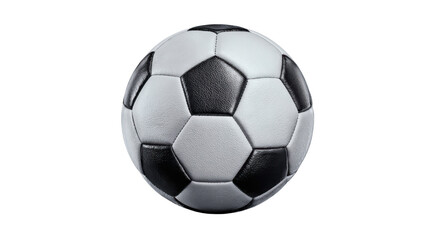 Fototapeta premium Classic Black and White Soccer Ball on Isolated Background