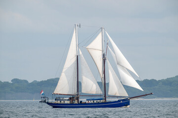Traditionssegelschiff auf der Eckernf&ouml;rder Bucht, Schleswig-Holstein, Deutschland