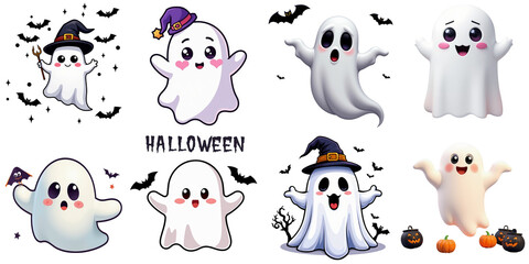 Halloween Jack-o'-Lantern Evil Element Clip Art with Ornate Swirls Mystery Atmosphere Festive Environment