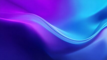 Naklejka premium Smooth and Serene Abstract Waves in Gradient Colors Design
