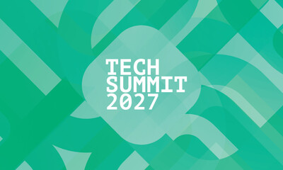 logo graphic design of annual event summit and title made for Technology theme
