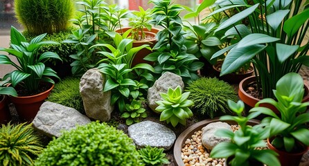 green plants in a pot