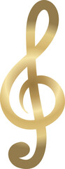 Golden Treble Clef 