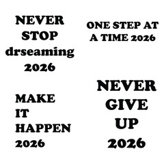 Motivational Quote Typography Poster 2026