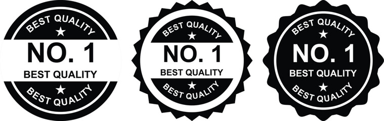 No.1 Best Quality Badge Labels in Black and White for Product Certification