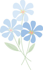 coquette blue Floral Groupings. Vibrant Bouquets and Blooming Gardens
