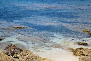 Kefalonia - Greece - August 15, 2025: The landscape near San Teodoro lighthouse, Kefalonia,  Greece.
