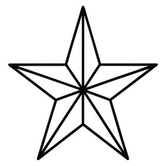 Obraz premium christmas tree star Christmas elements vector icon, christmas collection