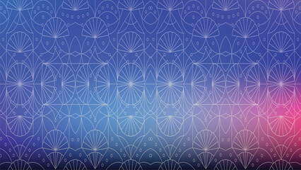Repeating Geometric Pattern with Blue Gradient abstract