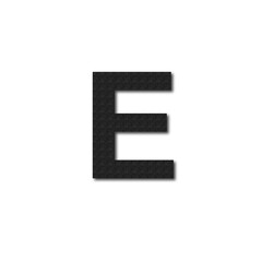 Textured Black Letter E