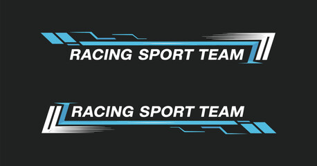 Automotive Side Stripe and Vinyl Decal Vector Set, Minimal line-style car graphics for decoration, racing designs, wraps, and sport vehicle customization in modern vector format.