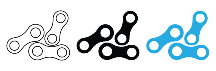 Dynamic bicycle chain links icon set,bike,
chain,
link,
cycling,
sport,
transport,
speed,
movement,
connection,
technology,
industry,editable stroke
