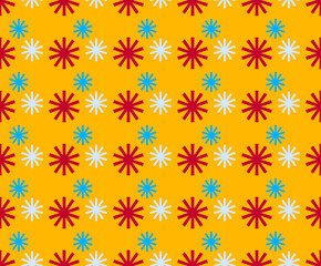 Stars on Yellow Seamless Repeat