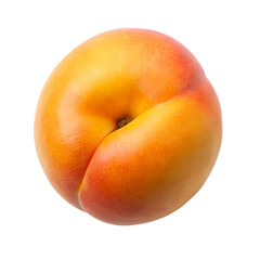  red apricots isolated on transparent white background full depth of field clipping path