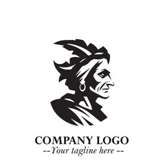 Elegant Old Woman Logo Symbol in Black on White Background with Classic and Minimalist Design
