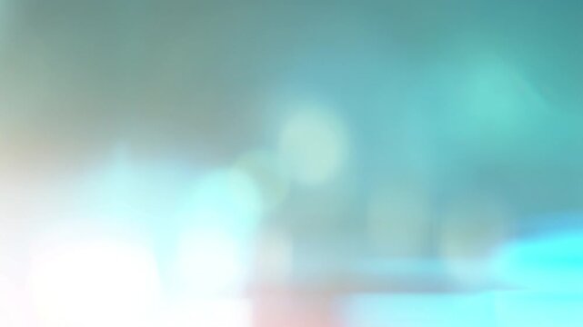 Slow motion of real lens flare through glass effects for overlay or transition