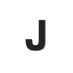 Dynamic Textured Black Letter J