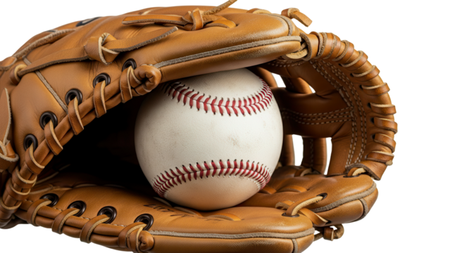 Baseball Glove with Ball
