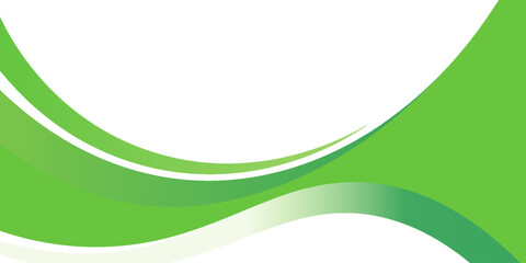 Green creative wave business banner background