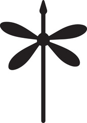 Spinning wheel silhouette vector