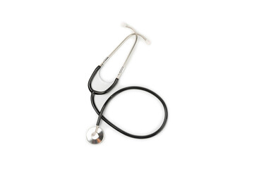 Stethoscope isolated on white background. Medical instrument. Medical concept. Healthcare. Health...