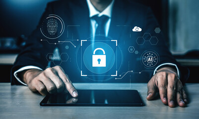 AI cyber security system using biometric authentication and privacy control. Cyber security...