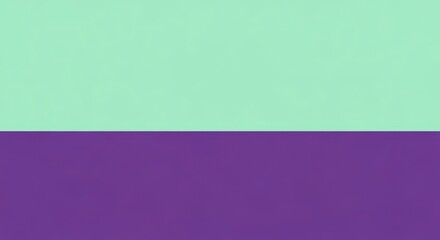 Fototapeta premium Minimalist abstract art featuring mint green and dark purple blocks