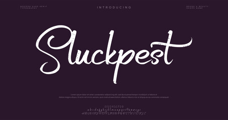 Signature Font Calligraphy Logotype Script Brush Font Type Font lettering handwritten