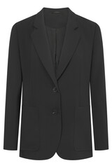 Elegant black business blazer with two button closure and front pockets