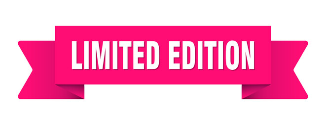 limited edition ribbon isolated on transparent background. limited edition ribbon