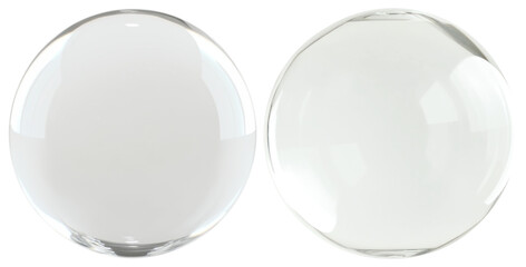 PNG Transparent reflective glass spheres, element set on transparent background
