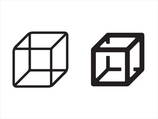 Abstract cubes representing 3D shapes and spatial concepts for modern design projects and tech illustrations, perfect for branding