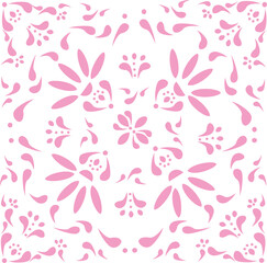 Pink Non Figurative Pattern