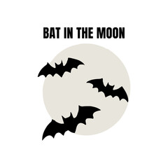 halloween background with bats on white background