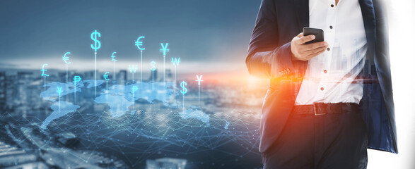 Fintech powers global currency exchange with secure digital conversion, modern platforms, and...