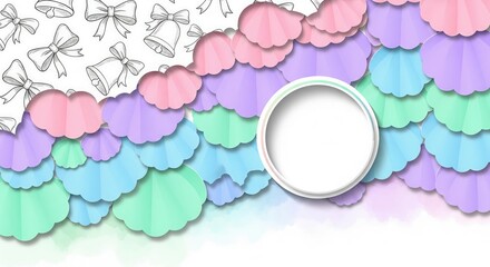 Matte Pastel Christmas Poster. High Contrast Modern Holiday Design.