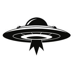 Flying black UFO with downward energy beam suggests mysterious alien visitation event occurring now